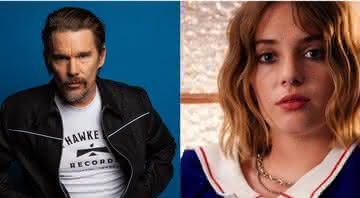 Ethan Hawke e Maya Hawke - Reprodução/Instagram; Divulgação/Netflix