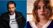 Ethan Hawke e Maya Hawke - Reprodução/Instagram; Divulgação/Netflix