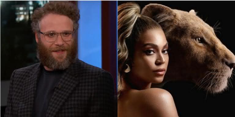 Seth Rogen e Beyoncé - Reprodução/YouTube; Divulgação/Disney