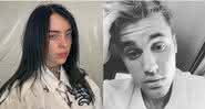 Billie Eilish e Justin Bieber - Reprodução/Instagram