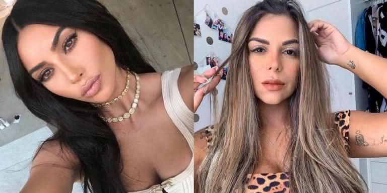 Kim Kardashian e Evelyn Regly - Reprodução/Instagram