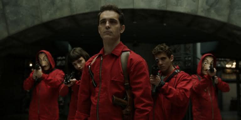 Cena de La Casa de Papel - Netflix