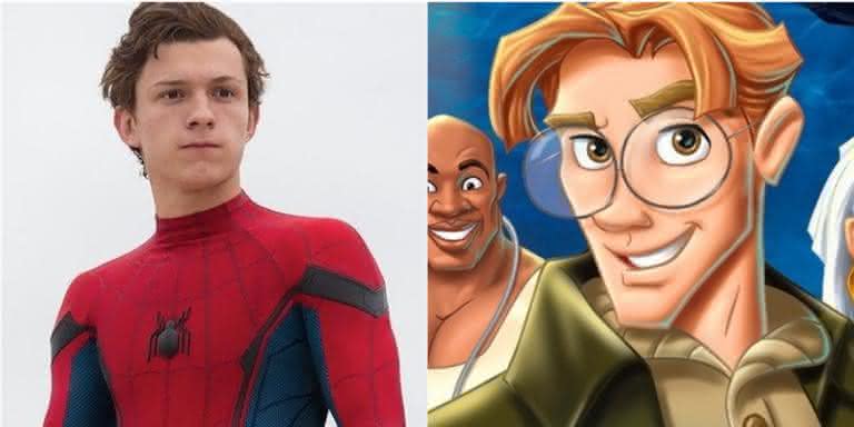 Tom Holland e 'Atlantis: O Reino Perdido' - Divulgação/Marvel; Divulgação/Disney