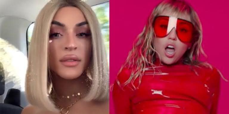 Pabllo Vittar e Miley Cyrus - Reprodução/Instagram