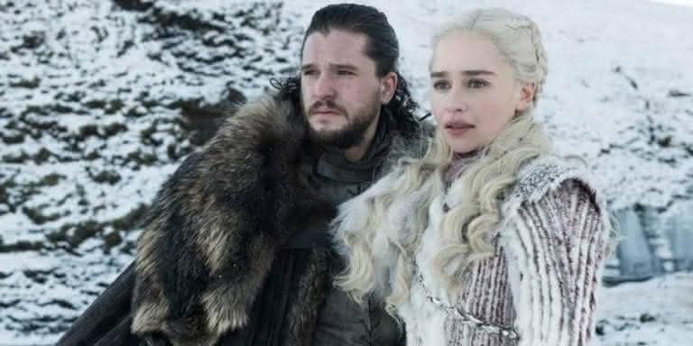 Jon Snow e Daenerys Targaryen em 'Game of Thrones' - Divulgação HBO