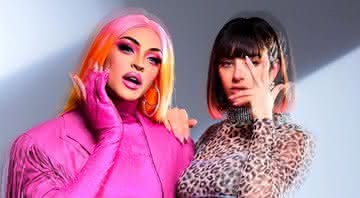 Pabllo Vittar e Charli XCX nos bastidores do clipe de 'Flash Pose' - Reprodução/Instagram