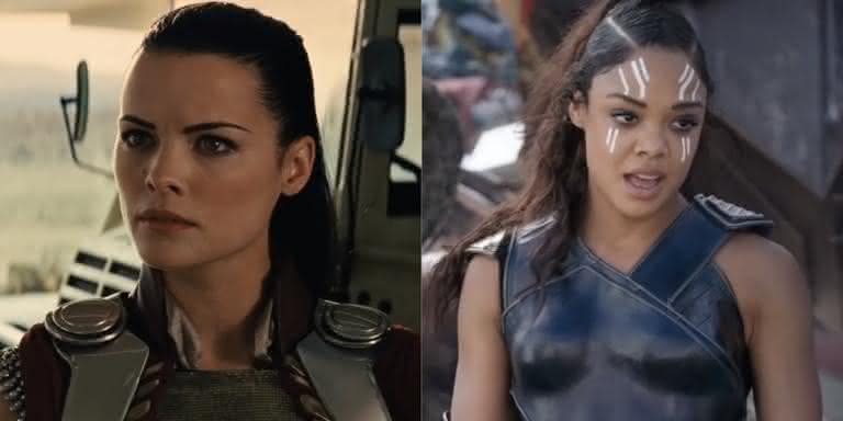 Lady Sif (Jaimie Alexander) e Valquíria (Tessa Thompson) - Reprodução/YouTube