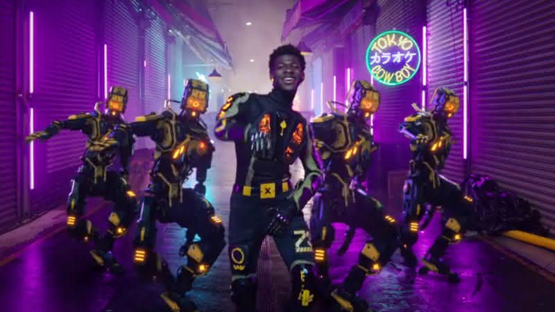 Lil Nas X no clipe de Panini - Reprodução/YouTube