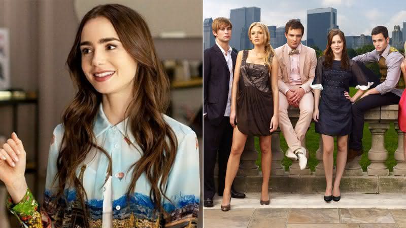 "Gossip Girl": Lily Collins revela que já tentou papel para série; saiba qual - Divulgação/Netflix/The CW