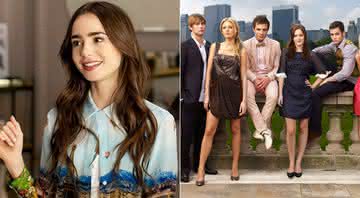 "Gossip Girl": Lily Collins revela que já tentou papel para série; saiba qual - Divulgação/Netflix/The CW