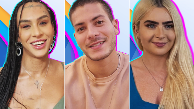 Linn da Quebrada, Arthur Aguiar e Jade Picon entram no "BBB 22" nesta quinta-feira (20) - Divulgação/Globo