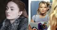 Sophie Turner em Game of Thrones e cena da série original de Lizzie McGuire - HBO/Disney