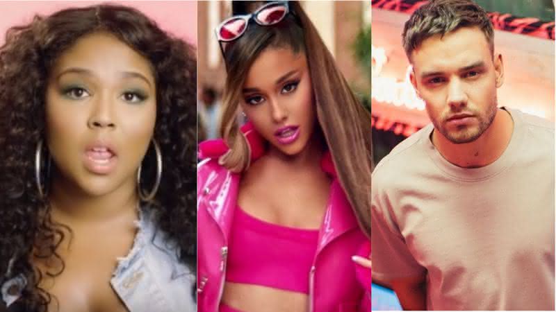 Lizzo e Ariana Grande, Liam Payne e Gretchen estão entre os lançamentos desta sexta-feira - YouTube/Instagram