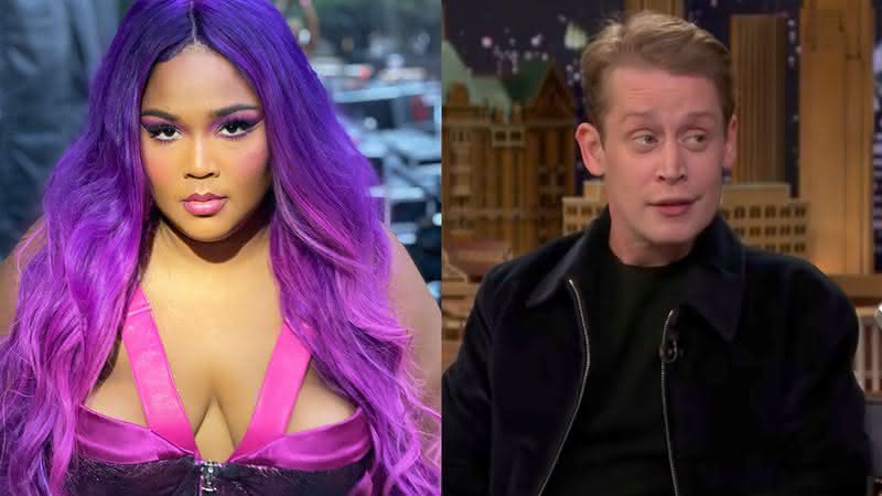 Lizzo e o ator Macaulay Culkin - Instagram/Youtube