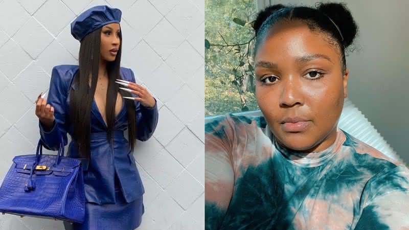 Lizzo e Cardi B em publicação nas redes sociais - Reprodução/Instagram