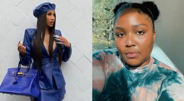 Lizzo e Cardi B em publicação nas redes sociais - Reprodução/Instagram