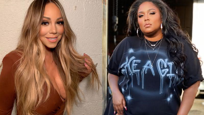 Mariah Carey e Lizzo em cliques nas redes sociais - Instagram