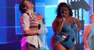 Harry Styles e Lizzo na apresentação de Juice - Youtube