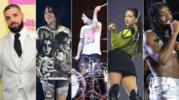 Lollapalooza Brasil 2023 terá Drake, Billie Eilish, Blink 182, Rosalía e Lil Nas X - Divulgação/Getty Images: Rich Fury/Shirlaine Forrest/Emma McIntyre/Ella Hovsepian/Sean Zanni