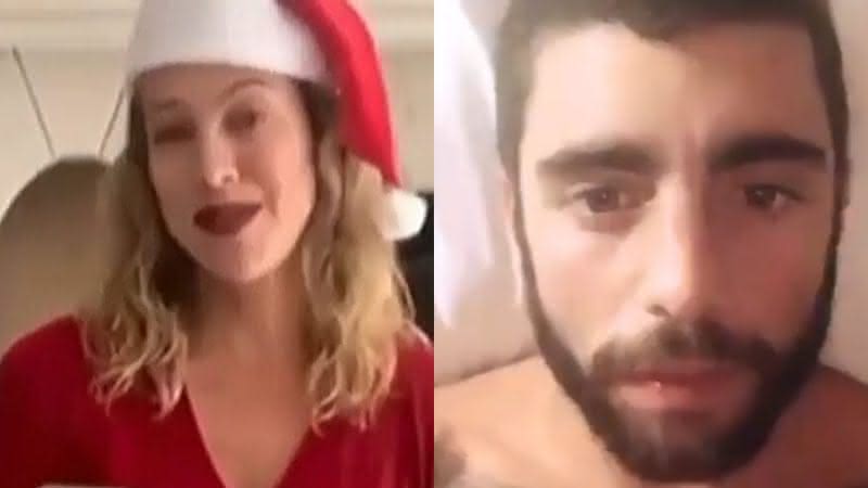 Luana Piovani e Pedro Scooby em vídeos postados nas redes sociais - Reprodução/Instagram