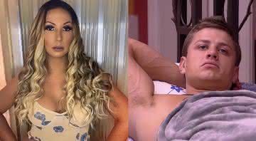 Valesca Popozuda em clique nas redes e Lucas Gallina no BBB20 - Instagram/Globoplay