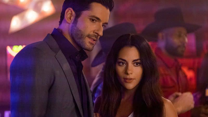 Lucifer e Eva na quarta temporada da série - Netflix