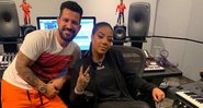 Dennis DJ e Ludmilla em estúdio de gravação - Instagram