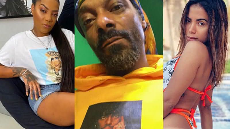 Ludmilla, Snoop Dogg e Anitta em fotos publicadas nas redes - Instagram