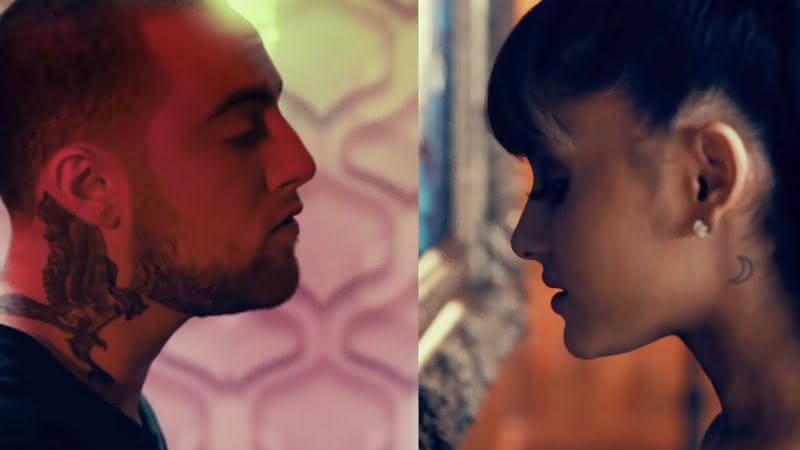 Mac Miller e Ariana Grande em cena do clipe de My Favorite Part - YouTube