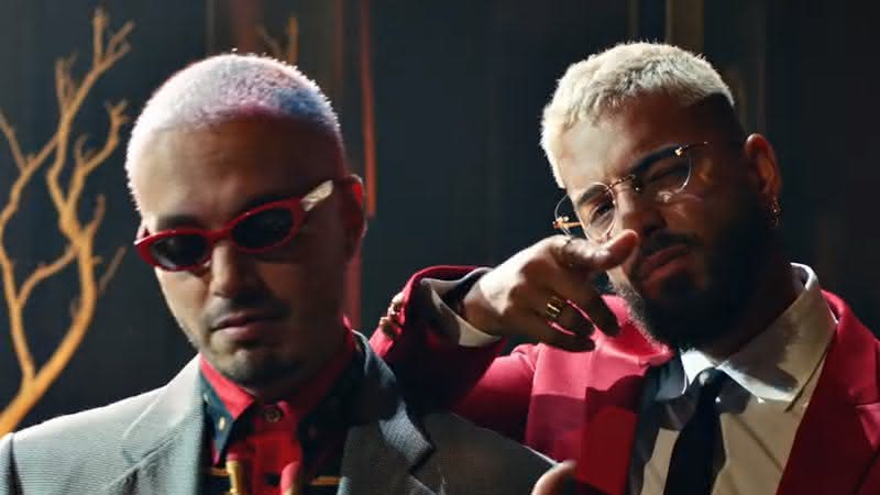 J Balvin e Maluma no clipe de Qué Pena - Reprodução/YouTube