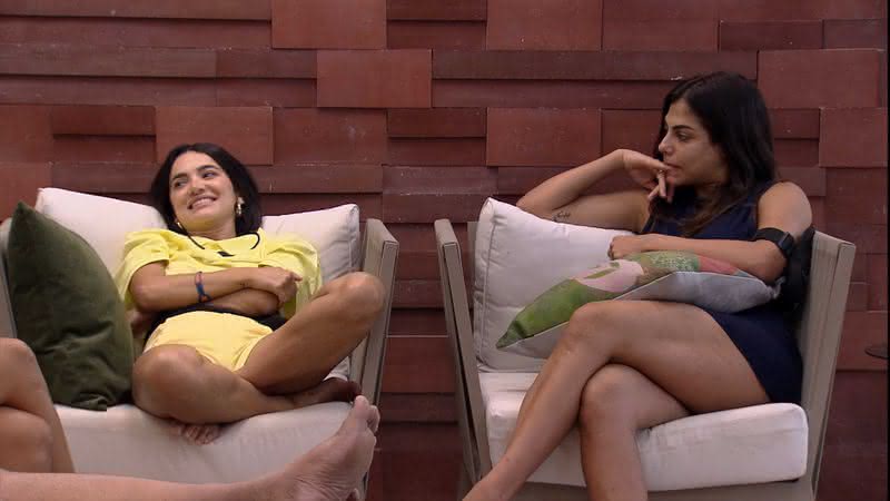 Manu Gavassi e Mari Gonzalez no Big Brother Brasil 20 - Transmissão Globo