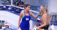 Gizelly e Marcela na cozinha VIP do BBB20 - Globoplay