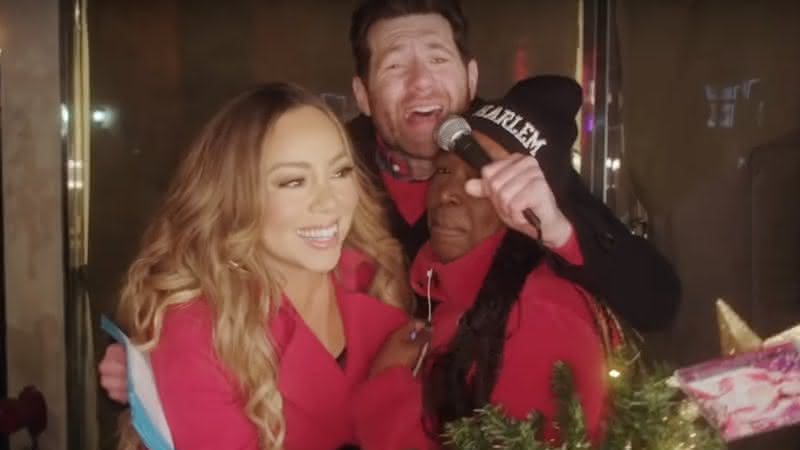 Mariah Carey ao lado do apresentador Billy Eichner e de uma fã nas ruas de Nova Iorque - YouTube