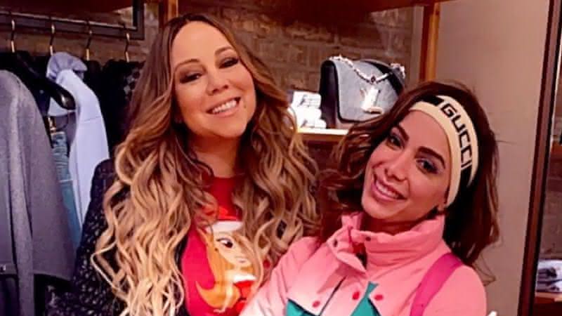 Anitta e Mariah Carey em publicação nas redes sociais - Reprodução/Instagram