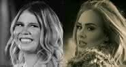 Marília Mendonça e Adele em seus clipes - Reprodução/YouTube