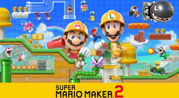 Cartaz de Super Mario Maker 2 - Nintendo