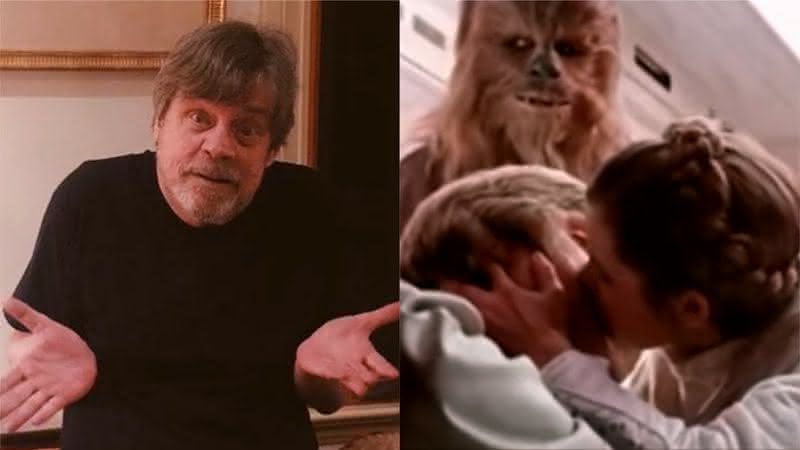 Intérprete de Luke Skywalker, Mark Hamill esclareceu a polêmica do suposto beijo incestuoso entre seu personagem e Leia (Carrie Fisher) em Star Wars - Instagram/YouTube