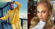 Maluma e JLO em publicação nas redes sociais - Reprodução/Instagram