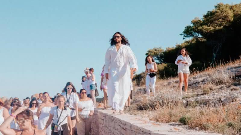 Jared Leto comanda "culto'' na Croácia (Reprodução/Twitter)