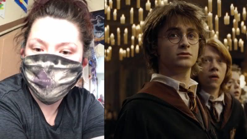 Stefanie se inspirou no universo de Harry Potter - TikTok/Divulgação Warner