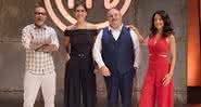 Henrique Fogaça, Paola Carosella, Erick Jacquin e Ana Paula Padrão no MasterChef - Divulgação/Band