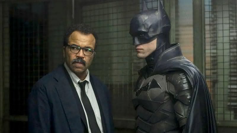 Jim Gordon e o Batman são vividos por Jeffrey Wright e Robert Pattinson - Divulgação/Warner Bros.