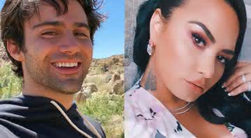 Max Ehrich e Demi Lovato em fotos publicadas nas redes - Instagram