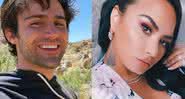 Max Ehrich e Demi Lovato em fotos publicadas nas redes - Instagram