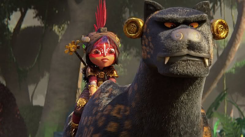 "Maya e os 3 Guerreiros" ganha vídeo animado anunciando sua estreia na Netflix - Reprodução/Netflix