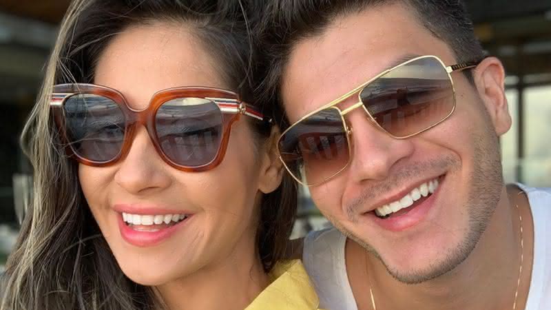 Mayra Cardi e Arthur Aguiar em publicação nas redes sociais - Instagram