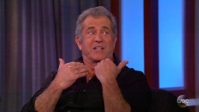 Mel Gibson em entrevista para o programa de Jimmy Kimmel - Reprodução/YouTube