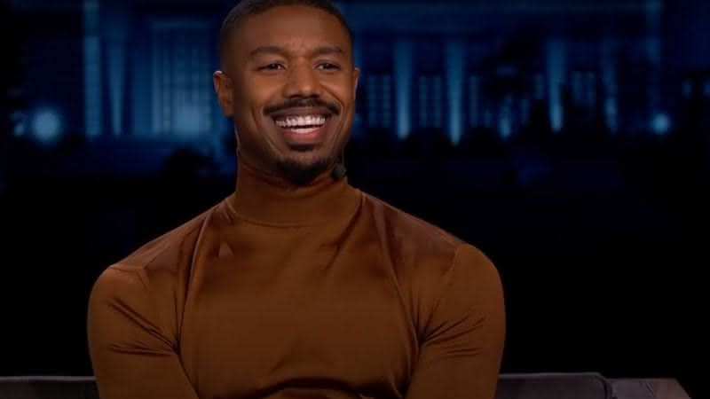 Michael B. Jordan em entrevista ao apresentador Jimmy Kimmel - Reprodução/YouTube