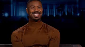 Michael B. Jordan em entrevista ao apresentador Jimmy Kimmel - Reprodução/YouTube