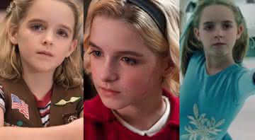 Mckenna Grace como Carol Danvers, Sabrina e Tonya em produções - Disney/Netflix/California Filmes